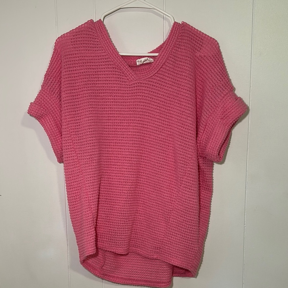 Andree by unit pink blouse size small